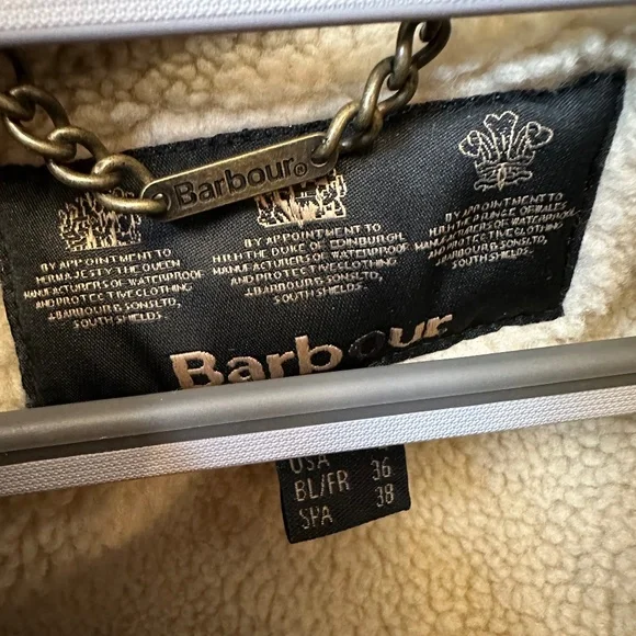 Like New BARBOUR Ordinance bomber jacket, 4, GD1098 - Picture 10 of 10